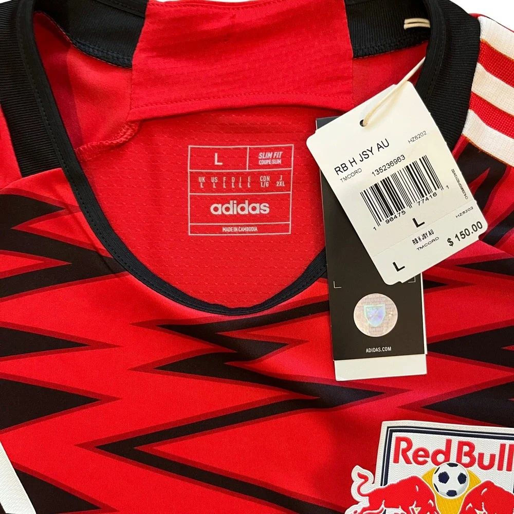 Adidas New‎ York Red Bulls 2024 2025 Home Authentic Jersey Red Mens Large HZ8202